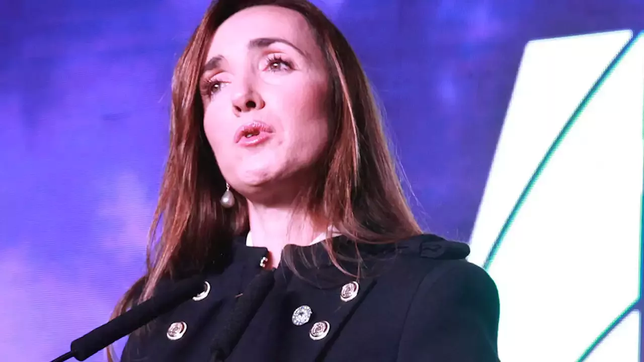 Victoria Villarruel en un acto partidario