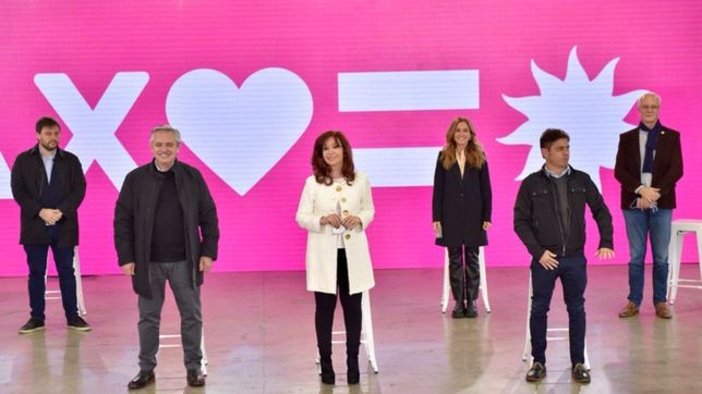 empezando a salir, el primer spot de campana del frente de todos