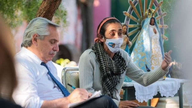 #conalberto en lujan, fernandez siguio con su microcampana de cercania