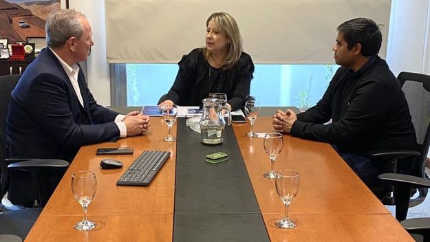 Guillermo De Rivas logra equipamiento para avanzar en políticas de seguridad de la Secretaria de Seguridad nacional, Alejandra Monteoliva. 