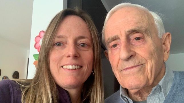 Santa Fe: Margarita Zabalza junto a su padre, histórico dirigente del socialismo.
