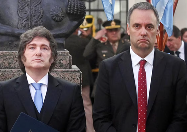 Javier Milei y Manuel Adorni.