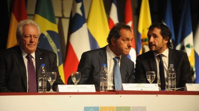scioli junto a bilbao por el cambio climatico