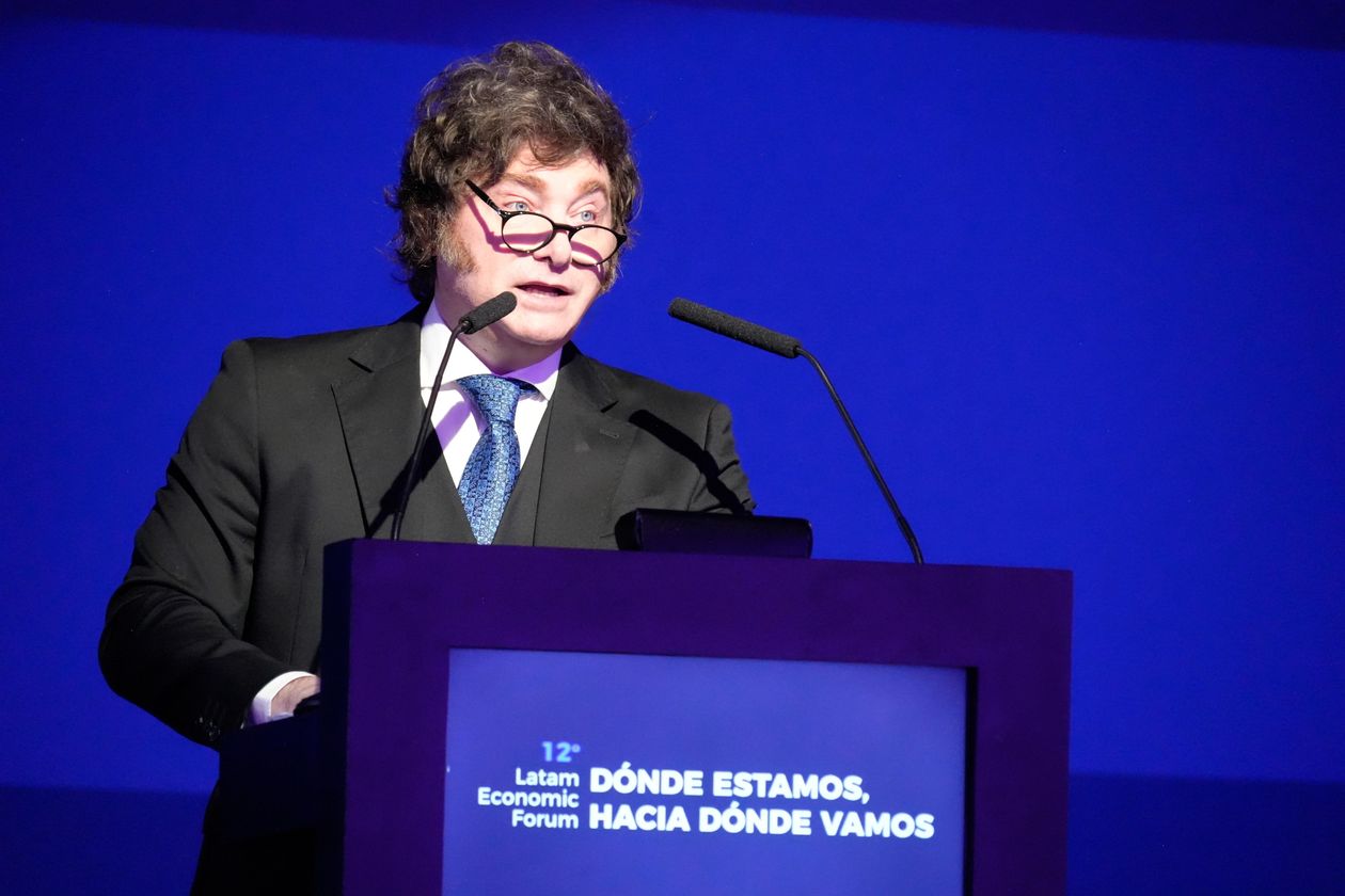 Javier Milei en Latam Economic Forum.&nbsp;