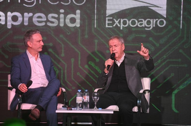 Juan Schiaretti cerró el congreso de Aapresid en La Rural de Buenos Aires&nbsp;