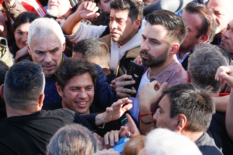 Axel Kicillof en la Plaza de CFK: respaldo con sello propio (Foto: Victoria Gesualdi).