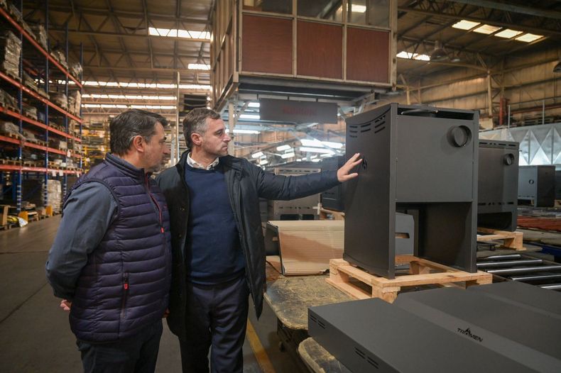 Federico Achával en el parque industrial del Oeste.