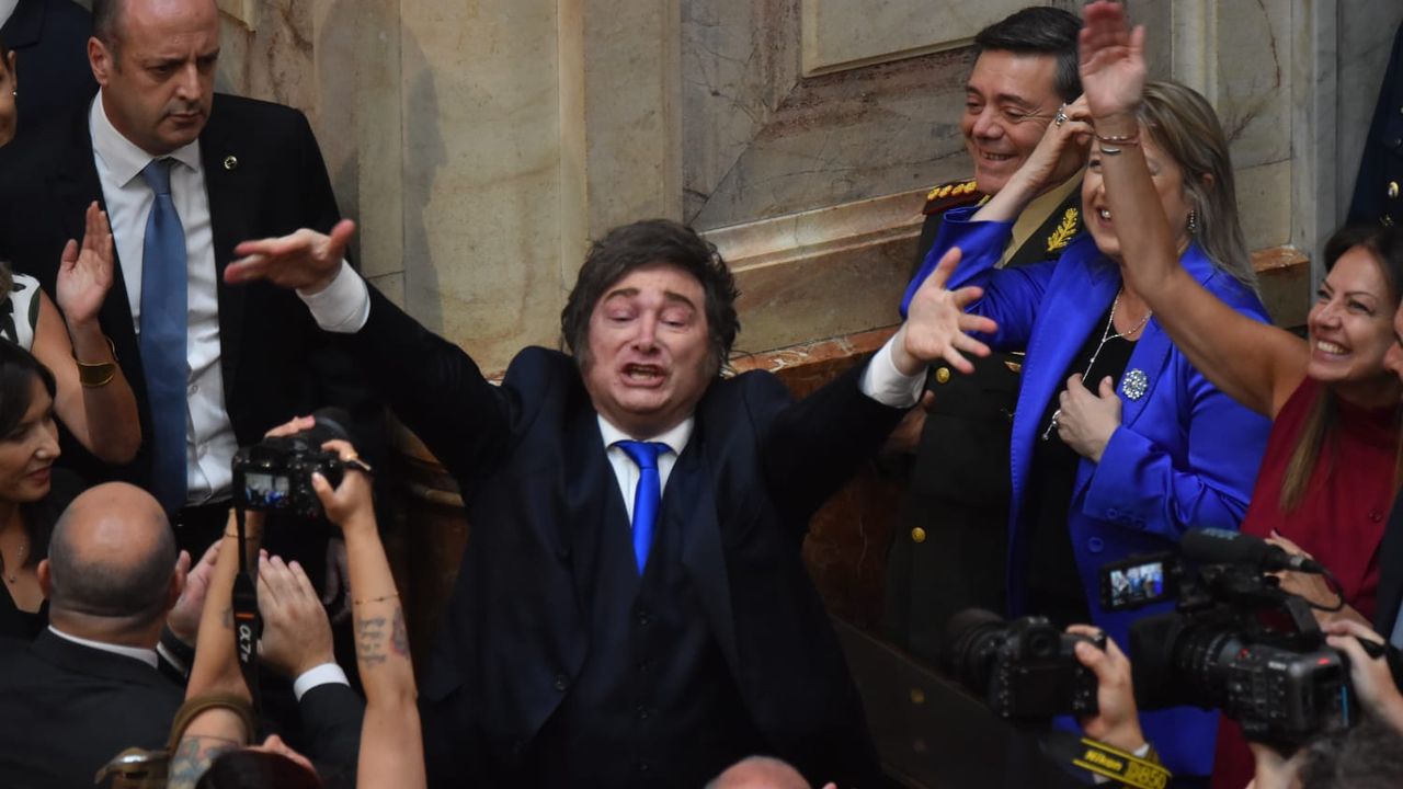 Javier Milei, en el Congreso.