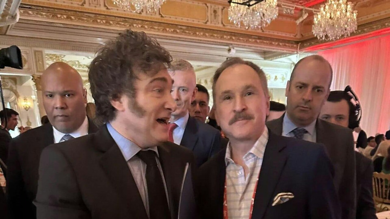 Javier Milei y Peter Lamelas
