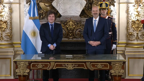 Federico Sturzenegger, en su jura como ministro.