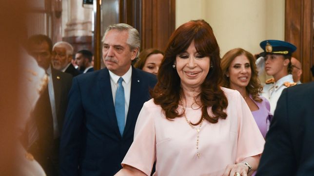 Alberto Fernández y Cristina Fernández se reencuentran en el Congreso Alberto Fernández y Cristina Fernández se reencuentran en el Congreso