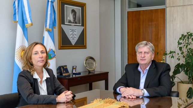 Verónica Campo, designada en el STJ, junto al gobernador de La Pampa Sergio Ziliotto: es por ahora la única mujer que integrará el máximo organismo judicial de la provincia.