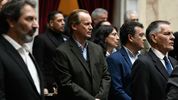 El exgobernador Gustavo Bordet fue el destinatario directo del mensaje de Enrique Cresto: la disputa por la territorialidad en Concordia está vigente.&nbsp;