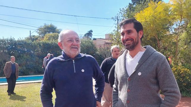 Fernando Rambaldi y su mentor político, Aurelio García Elorrio.