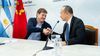 Gustavo Melella y el embajador Wang Wei, juntos en Tierra del Fuego. Gustavo Melella y el embajador Wang Wei, juntos en Tierra del Fuego.