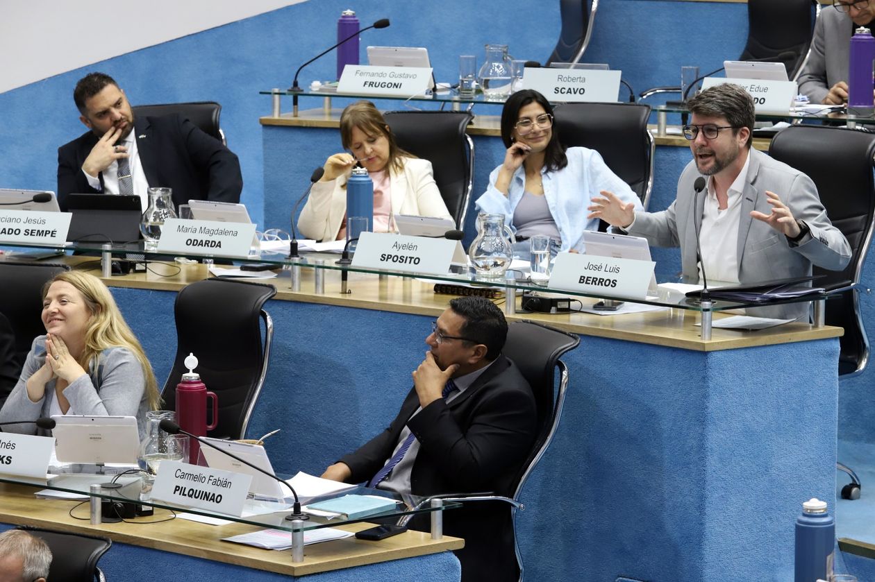 Legisladores peronistas en la Legislatura de Río Negro.