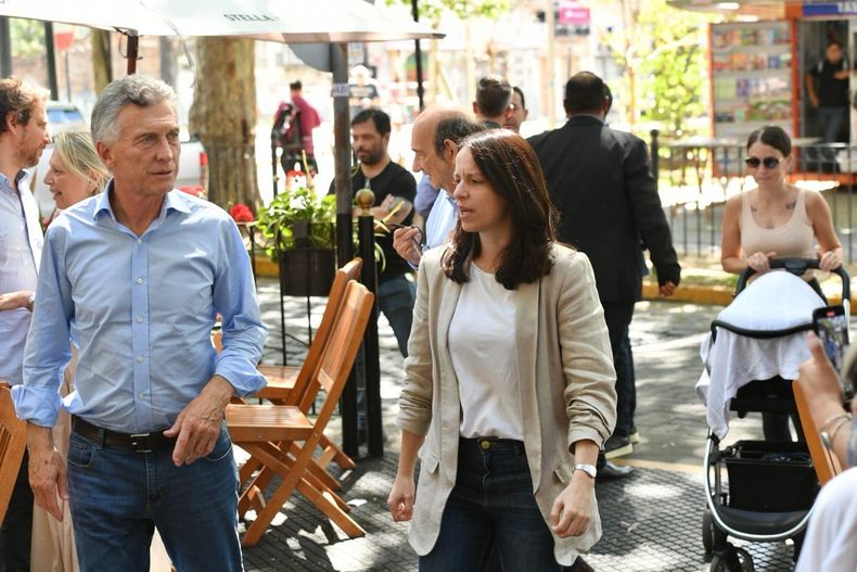 Soledad Martínez y Mauricio Macri.