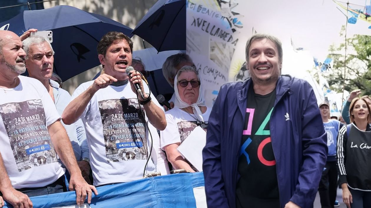 Axel Kicillof y Máximo Kirchner estarán en la plaza, pero separados