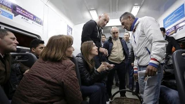 vidal apuntalo a su candidato en quilmes desde un vagon