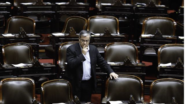 Germán Martínez, jefe del bloque de UP en Diputados