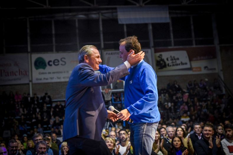 Juan Manuel Llamosas y Guillermo de Rivas, amigos y socios pol&iacute;ticos en R&iacute;o Cuarto.