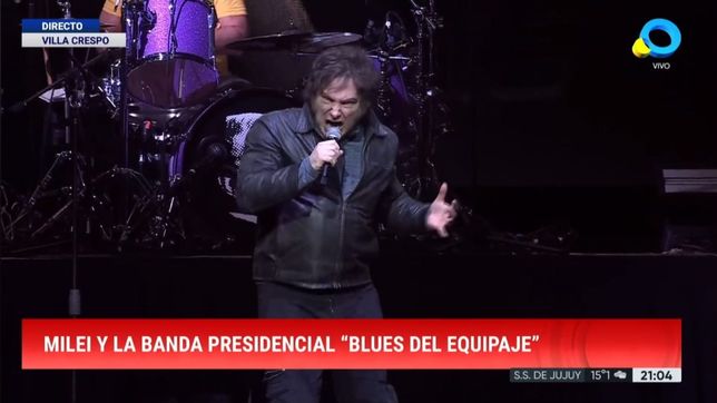La TV Pública pasa en directo el recital de Javier Milei en el Movistar Arena