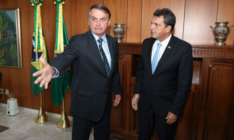 Jair Bolsonaro y Sergio Massa