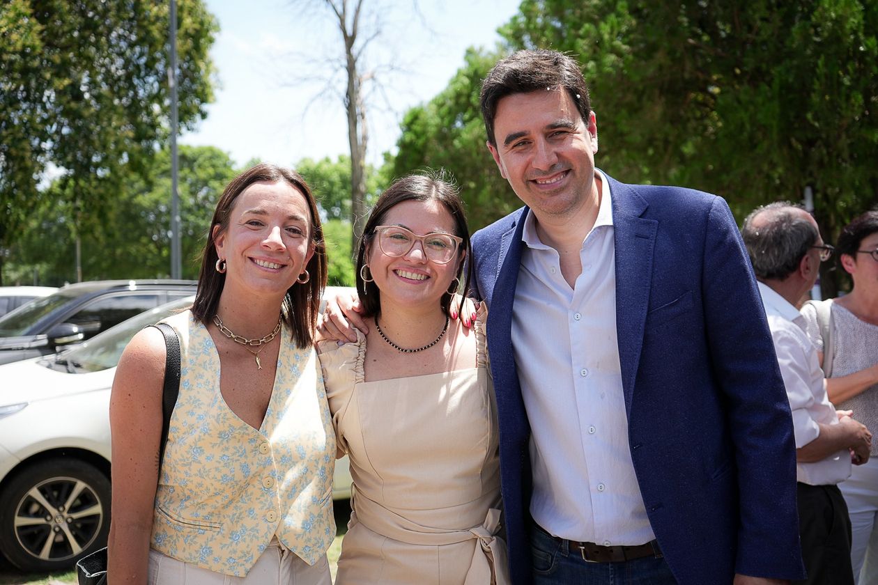 Referentes del Movimiento Evita en Santa Fe: La diputada provincial Lucila De Ponti, la concejala de Baigorria Antonella García y Eduardo Toniolli