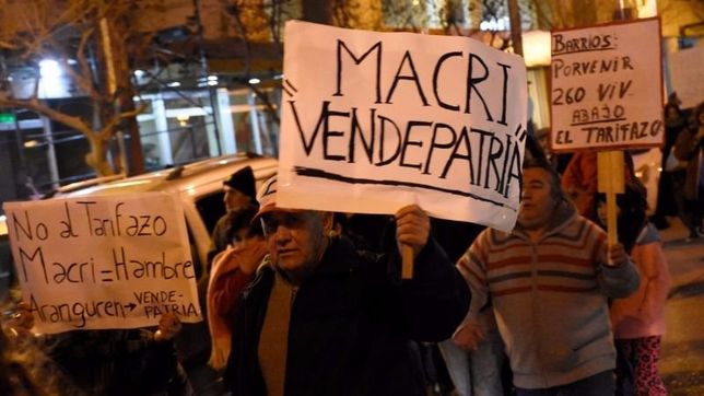 asi fue la protesta en la region donde mas se siente el tarifazo