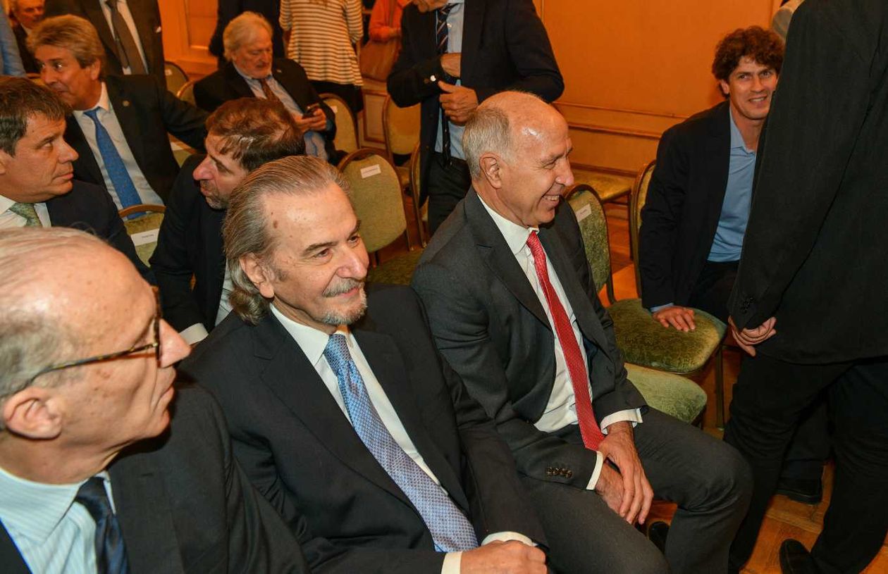 Juan Carlos Maqueda junto a Carlos Rosenkrantz y Ricardo Lorenzetti.&nbsp;&nbsp;