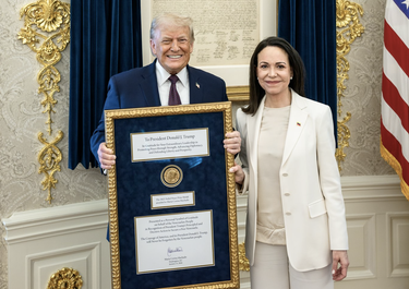Donald Trump y María Corina Machado.
