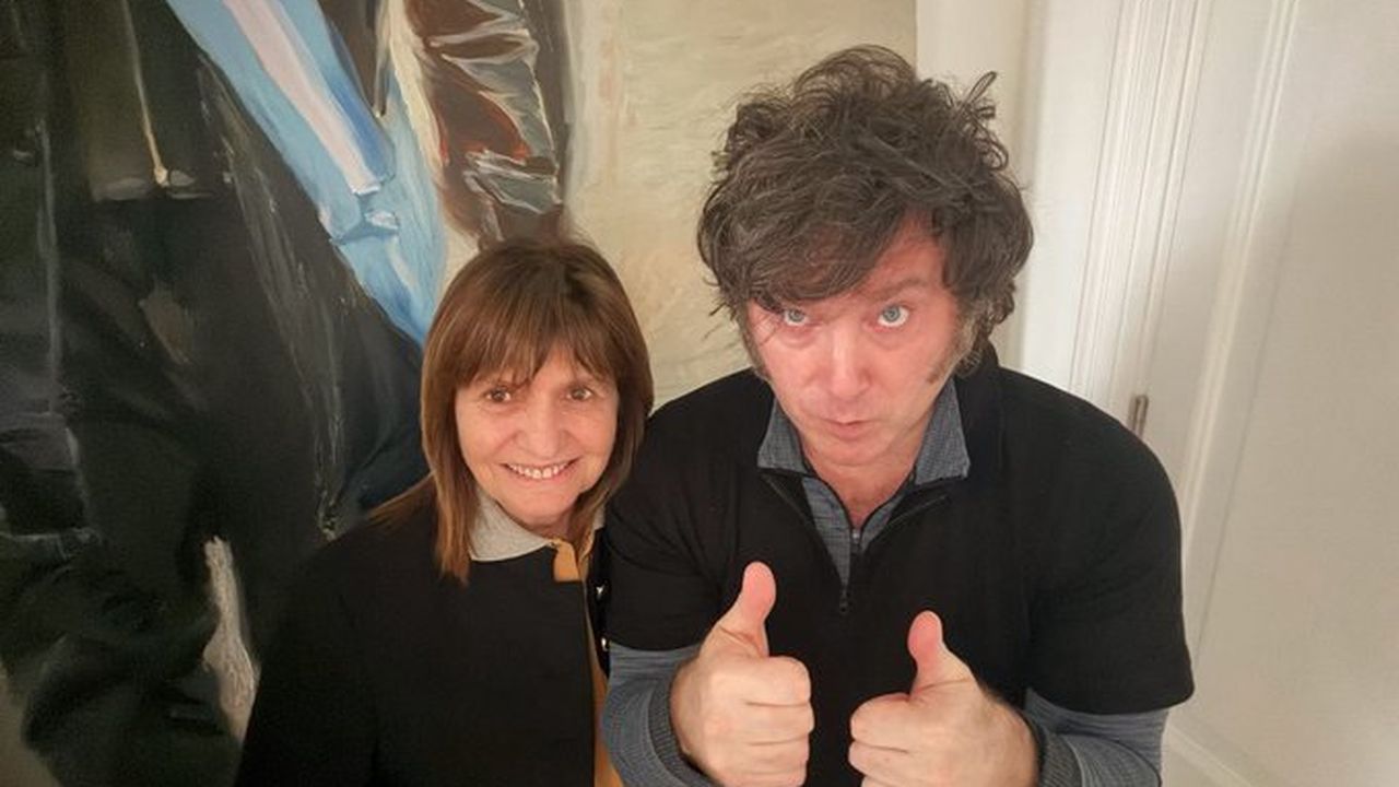Javier MIlei y Patricia Bullrich.&nbsp;