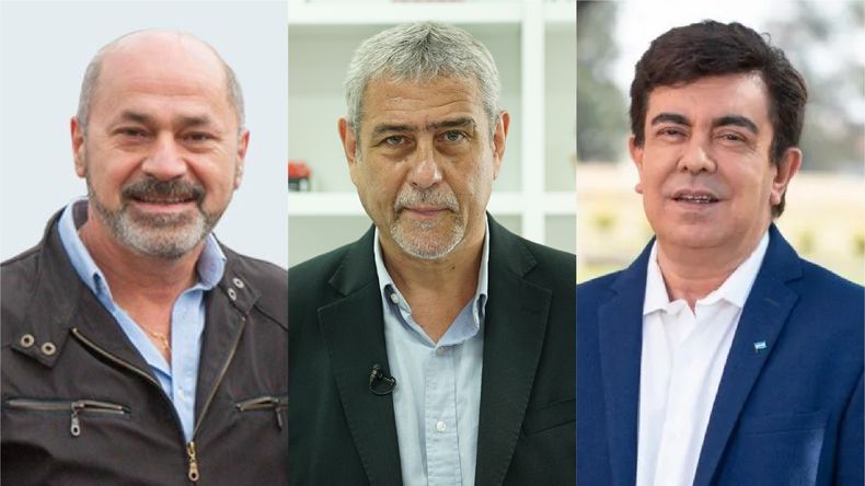 Mario Secco (Ensenada), Jorge Ferraresi (Avellaneda) y Fernando Espinoza (La Matanza).