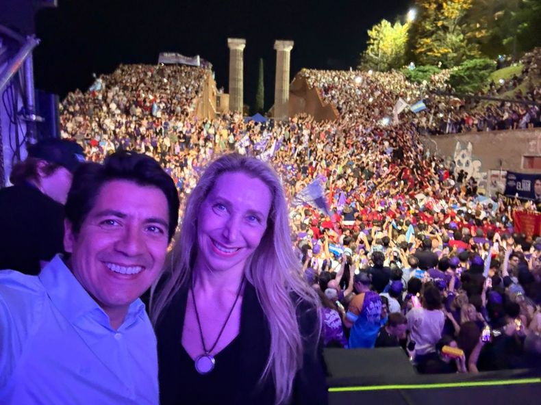 Gonzalo Roca y Karina Milei en Córdoba Gonzalo Roca y Karina Milei en Córdoba