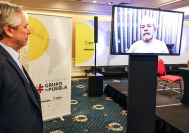 Lula a Fernández: “Le agradezco haber ganado, es como si yo hubiese ganado aquí”