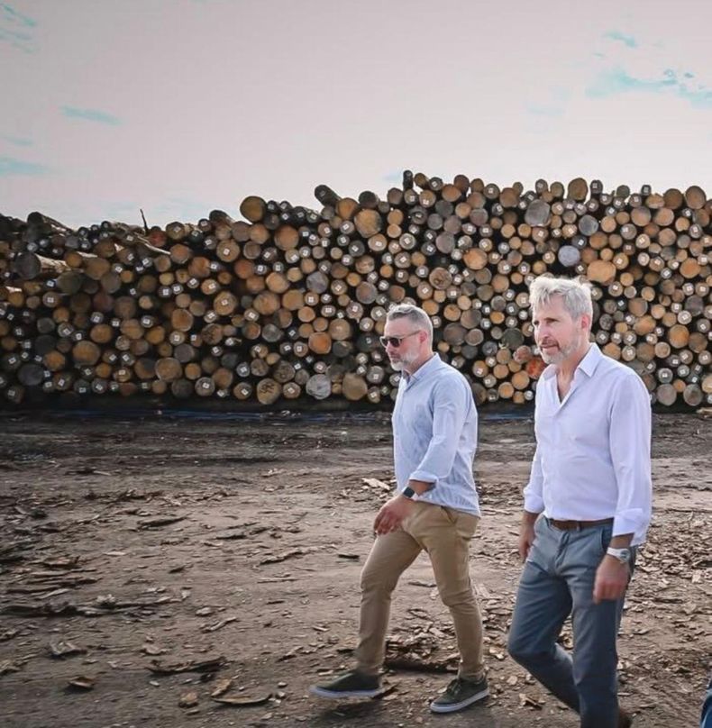 El gobernador Frigerio en el puerto de Ibicuy.