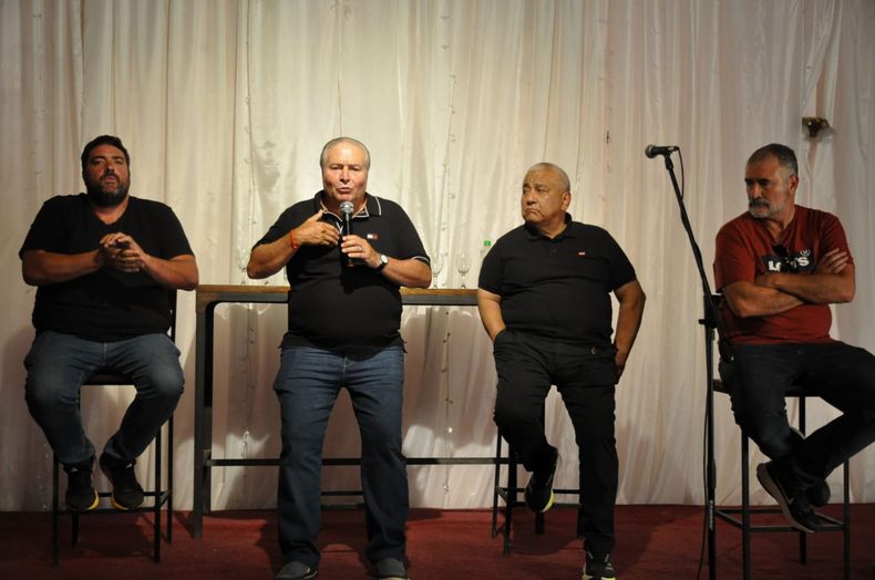 Los intendentes Ricardo Alessandro Salto Mauro Poletti Ramallo y Cecilio Salazar San Pedro