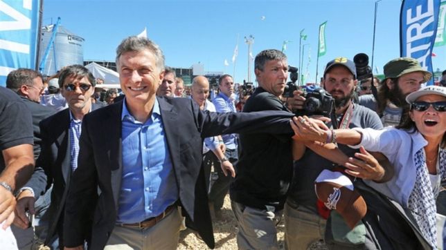 con anuncios crediticios, macri encabeza la apertura de expoagro