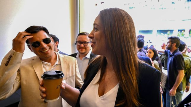 María Eugenia Vidal, en la reunión del PRO.