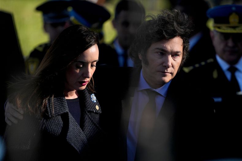 Javier Milei y Victoria Villarruel.&nbsp;