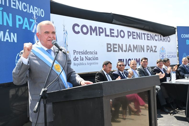 Osvaldo Jaldo inauguró una nueva cárcel en Tucumán y duplicó las plazas penitenciarias.