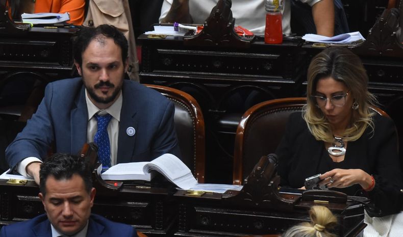 Santiago Santurio, diputado de La Libertad Avanza. Defendió la ley ómnibus de Javier Milei.&nbsp;
