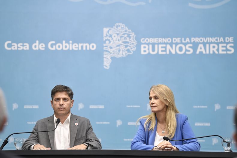 Axel Kicilof y Verónica Magario.&nbsp;&nbsp;