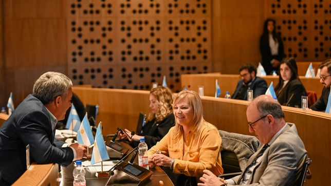 Juan Balastegui, Elisa Caffaratti, Sergio Piguillem, espadas del bloque de la UCR, opositor a Daniel Passerini