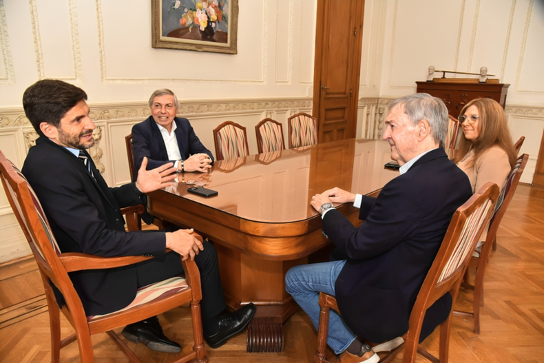 Maximiliano Pullaro y Juan Schiaretti, encuentro en Rosario