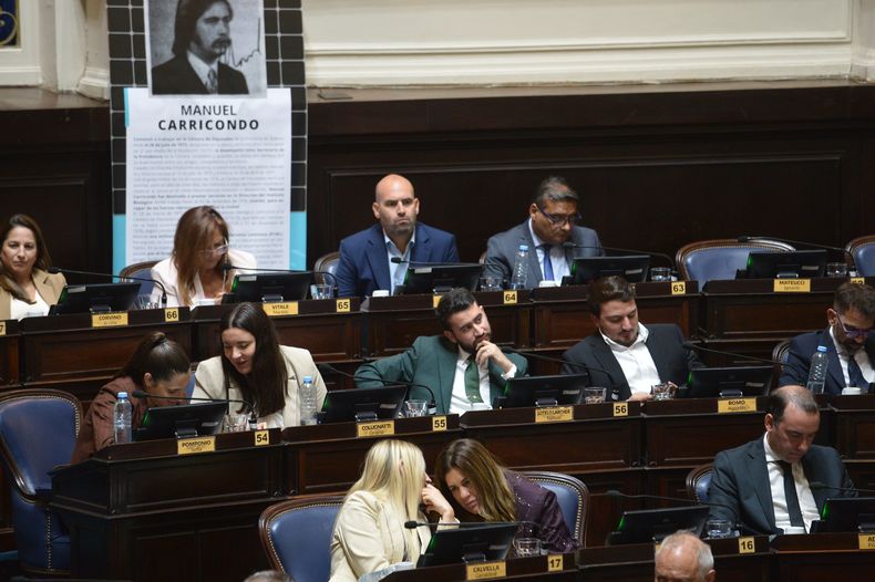 El bloque de Diputados de La Libertad Avanza.