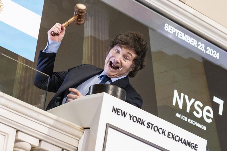 Javier Milei, en Nueva York: inversores, allá vamos.