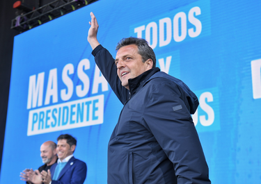 Sergio Massa, en campaña