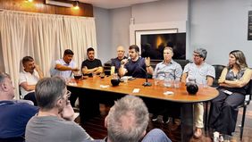 Leonel Chiarella en la Casa de la UCR Córdoba