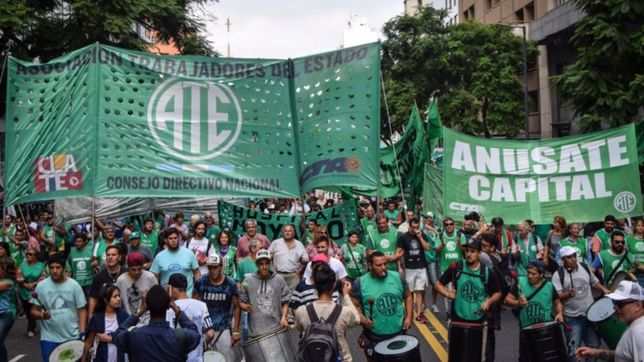 ate rechaza la oferta salarial del gobierno: es un baldazo de agua fria